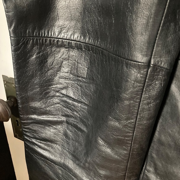 Vintage Nine West Black Leather Pants So Soft! Women's Size 14 - Picture 4 of 9